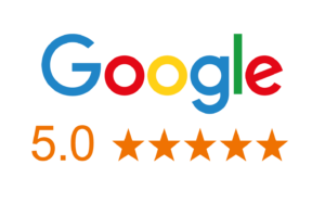 Google logo with a 5.0-star rating displayed below for Sunshine Window Cleaning.